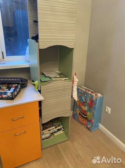 Детская Кровать, тумба, пинал