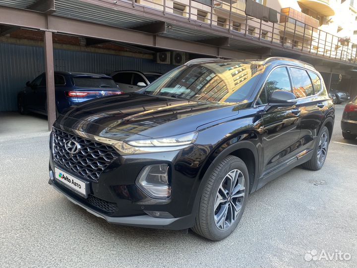 Hyundai Santa Fe 2.2 AT, 2019, 103 500 км
