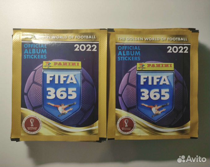 Пакеты (50 шт) panini FIFA 365 2022 (наклейки)