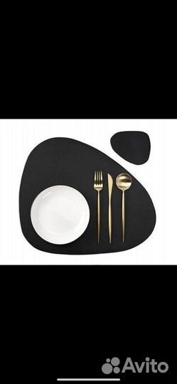 Кожанная подставка под тарелки