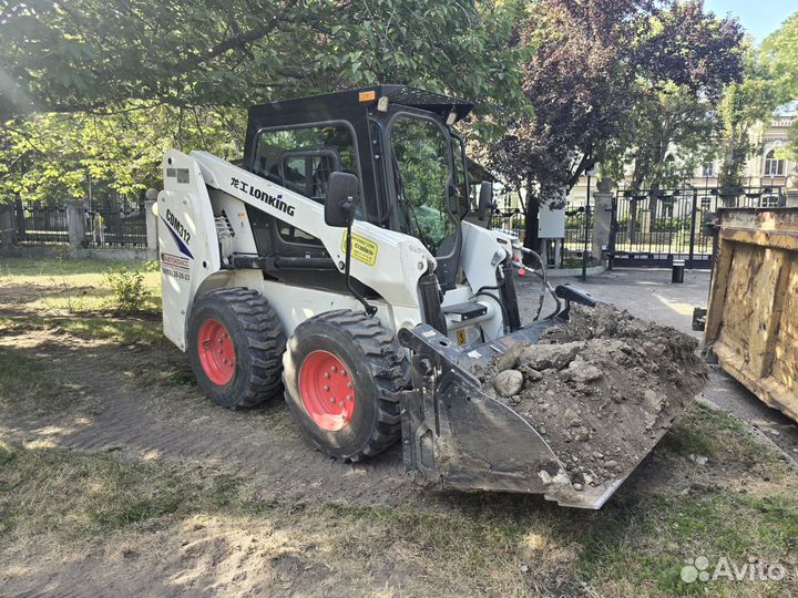 Услуги Бобкет, минипогрузчик, щётка, гидромолот