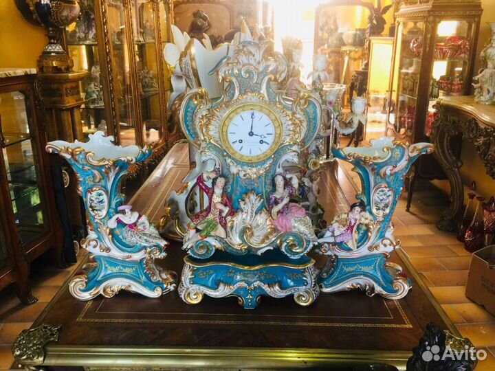 Вазы часы кубки антик 19 век Франция Германия