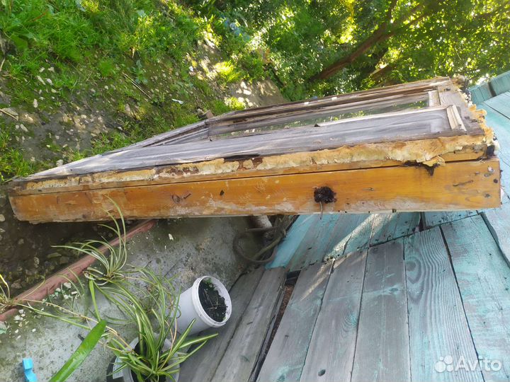 Рама оконная деревянная бу