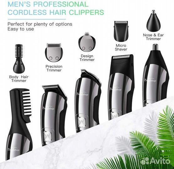 Новые USA Brightup Beard Trimmer, Hair Clippers