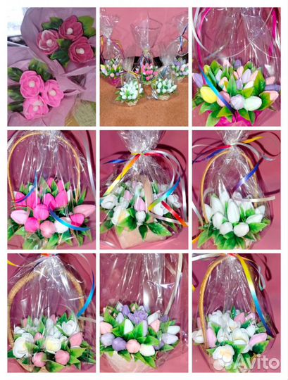 Мыло ручной работы букеты