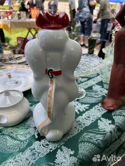 Фарфоровый штоф пудель Вербилки