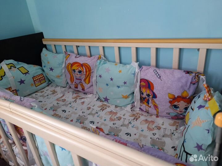 Бортики в детскую кроватку