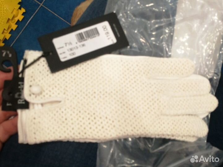 Перчатки новые кожа Италия Roeckl