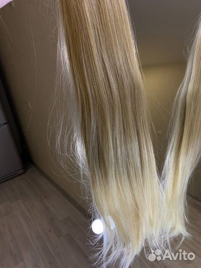 Волосы для наращивания блонд