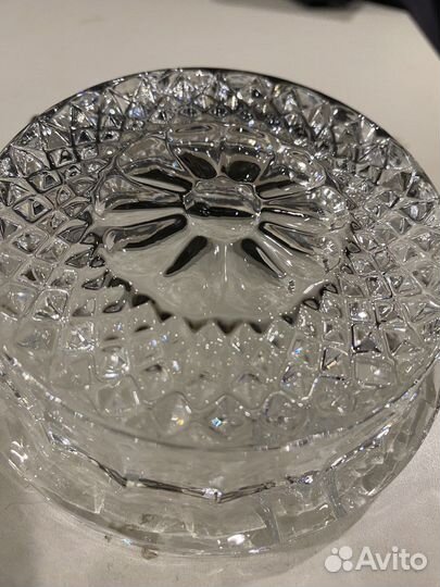 Хрустальная пепельница Богемия