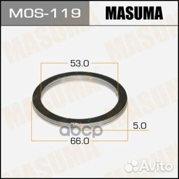 Прокладка глушителя 53х66 MOS119 Masuma