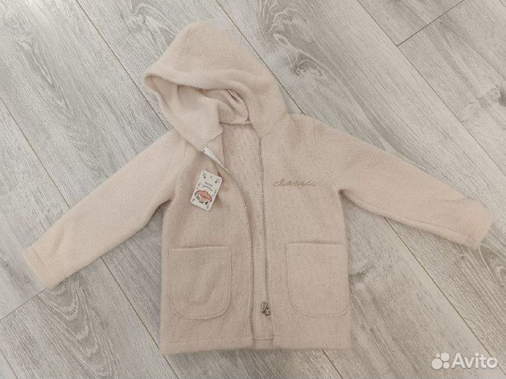 Детский вязаный комплект (3-4 года, новый)