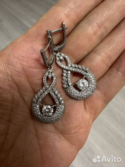 Серьги серебро