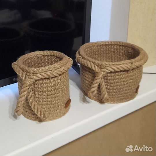 Корзинки из джута