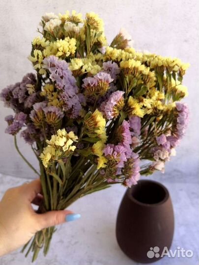 Букет из сухоцветов Статица подарок цветы