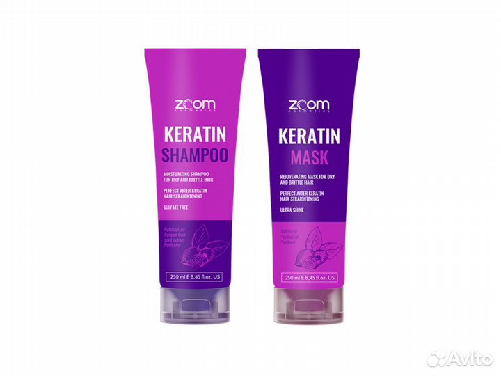 Комплект Zoom Keratin Mask (Шампунь + Маска)