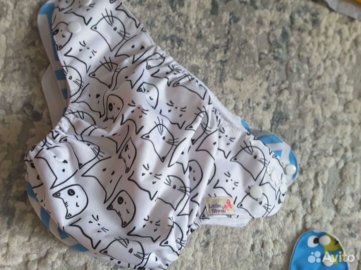 Трусики-подгузники многоразовые 5 штук +3 вкладыша