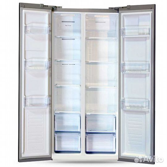 Холодильник ginzzu NFK-465 Steel