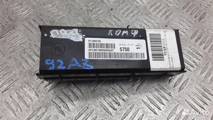 Блок комфорта Chevrolet Cruze