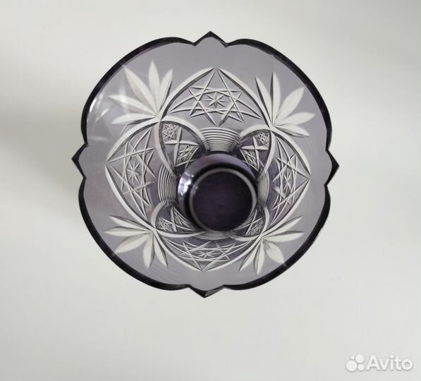 Вазы СССР цветное стекло, хрусталь