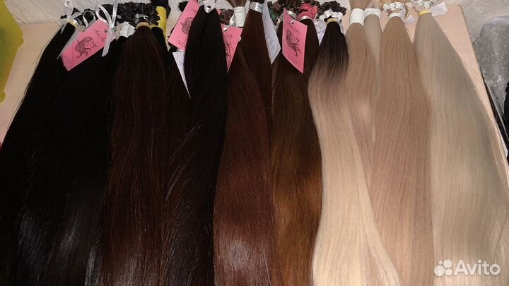 Волосы для наращивания блонд