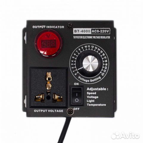 Регулятор напряжения 4 кВт с дисплеем