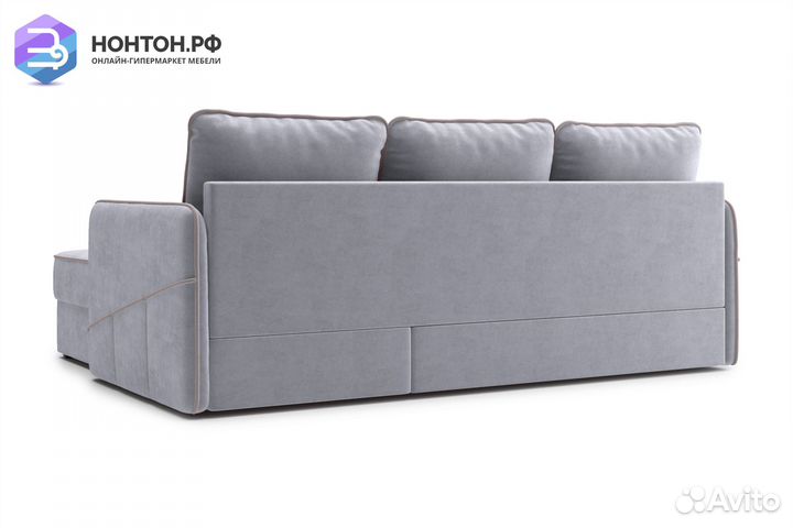 Диван угловой дельфин Энерджи серый