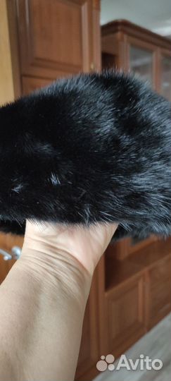 Норковый мягкий берет