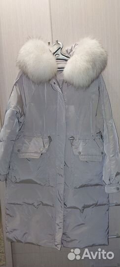 Пуховик зимний женский 46 48 бу
