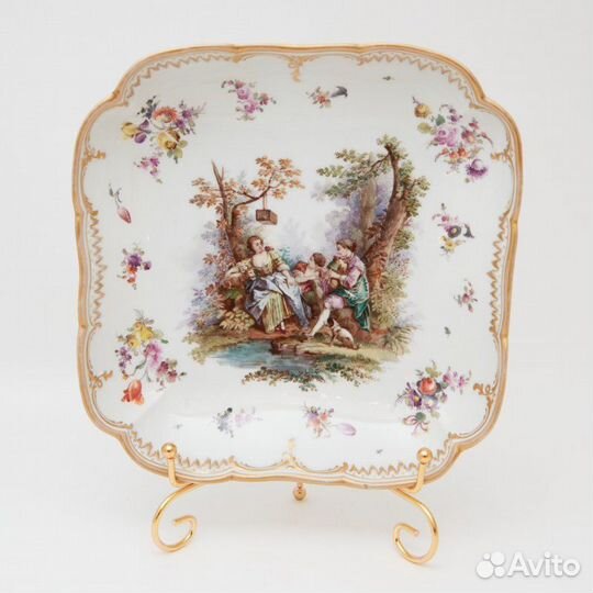 Сухарница с ручной росписью