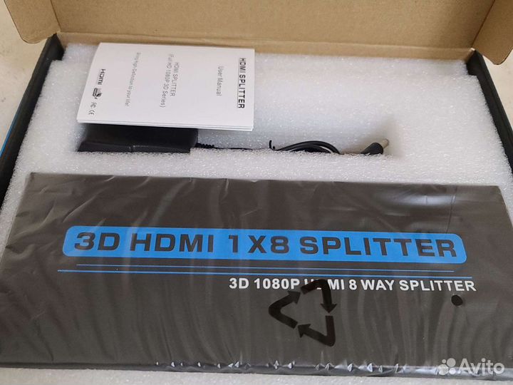 Hdmi сплиттер 1 на 8 новый