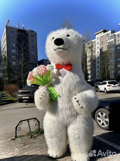 Ростовая кукла белый медведь