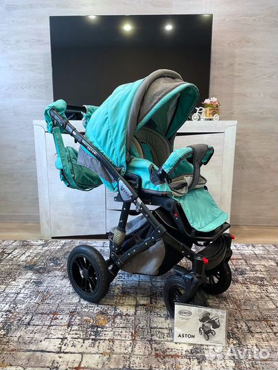Коляска Verdi Aston 3 в 1 мятная