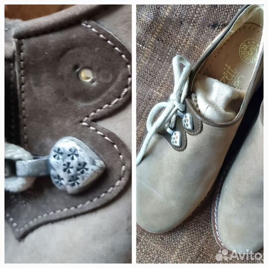 Полуботинки туфли нубук натуральная кожа