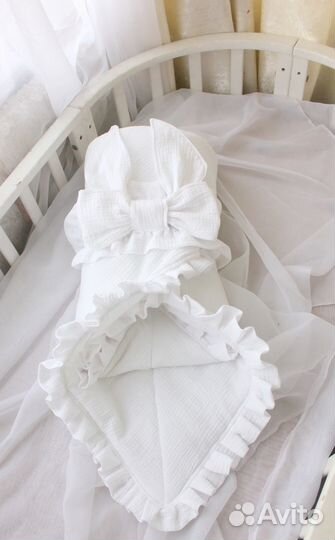 Муслиновый конверт на выписку