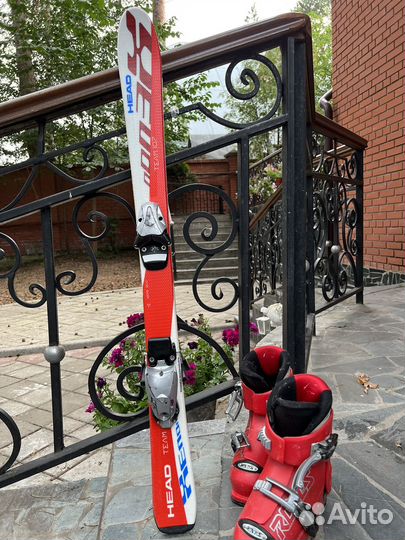 Детские горные лыжи с ботинками