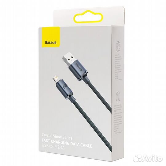 Кабель Baseus Crystal USB - Lightning 2.4A 1.2m