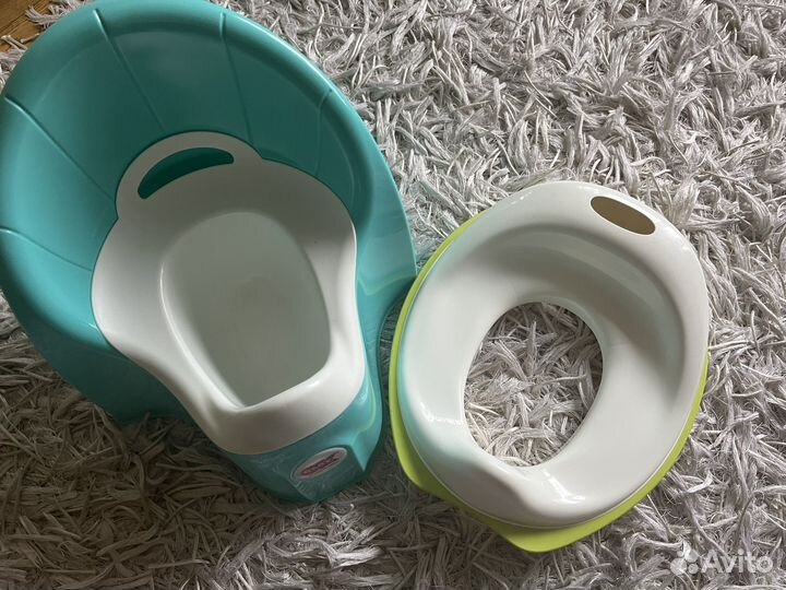 Горшок и накладка на унитаз стульчак детский