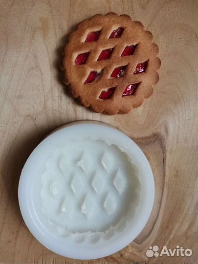 Силиконовая форма для мыла печенье