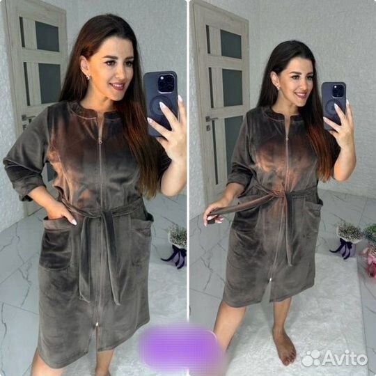 Халат велюровый новый