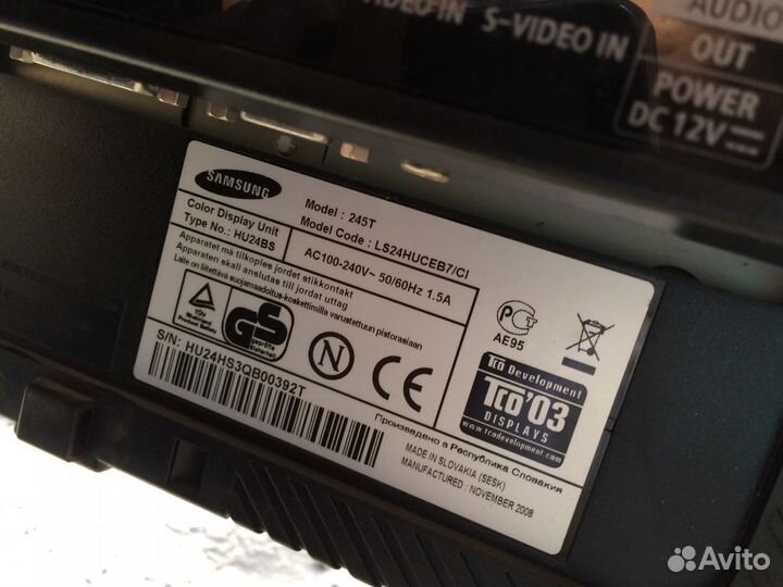 Монитор плата, samsung 245t LS24huceb7/CI