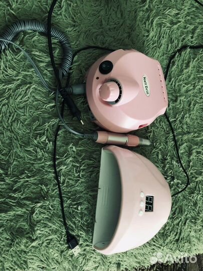 Машинка для маникюра и лампа