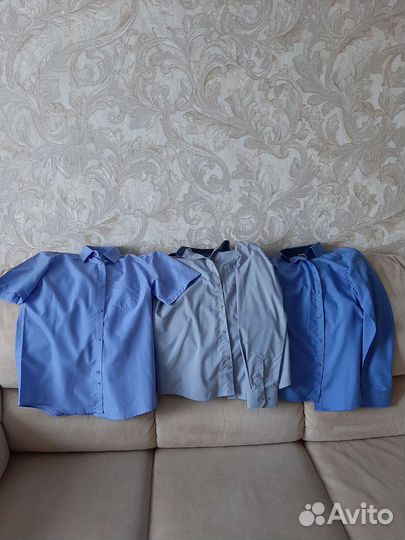 Рубашки школьные для мальчика, р-р 158