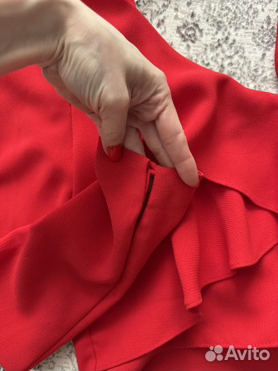 Рубашка красная zara xs