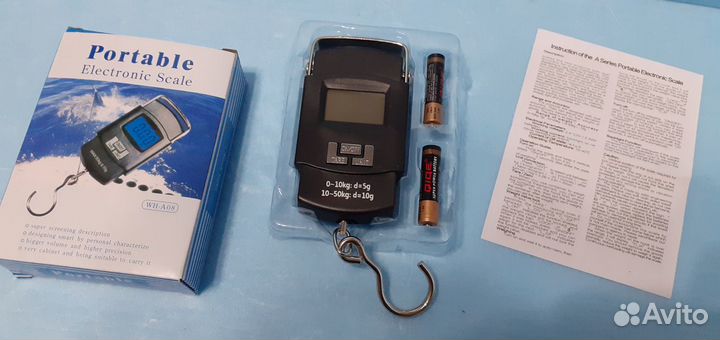 Электронный безмен до 50кг с яркой подсветкой