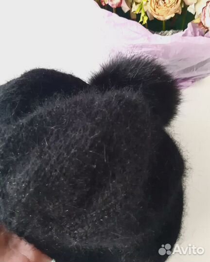 Берет из пуха норки
