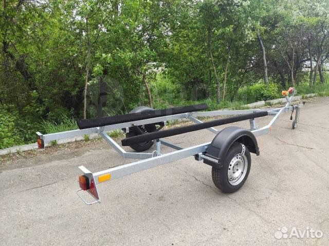 Оцинкованный лодочный прицеп для лодок (L 5,3м)
