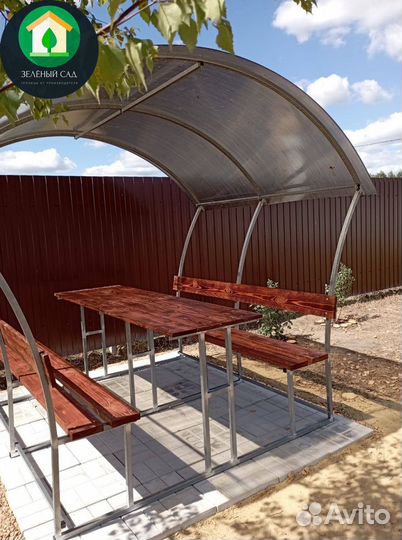 Беседка для дачи из Поликарбоната