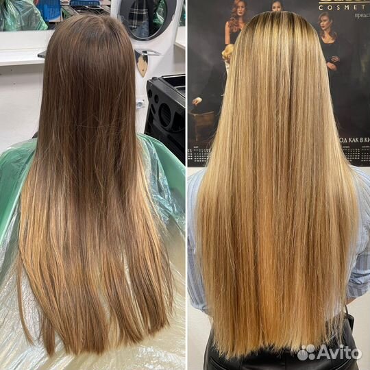 Окрашевание Кератин Ботокс