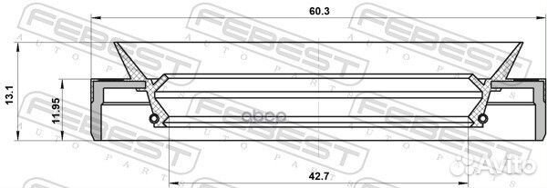 95MEY-44601213C сальник приводного вала Ford T